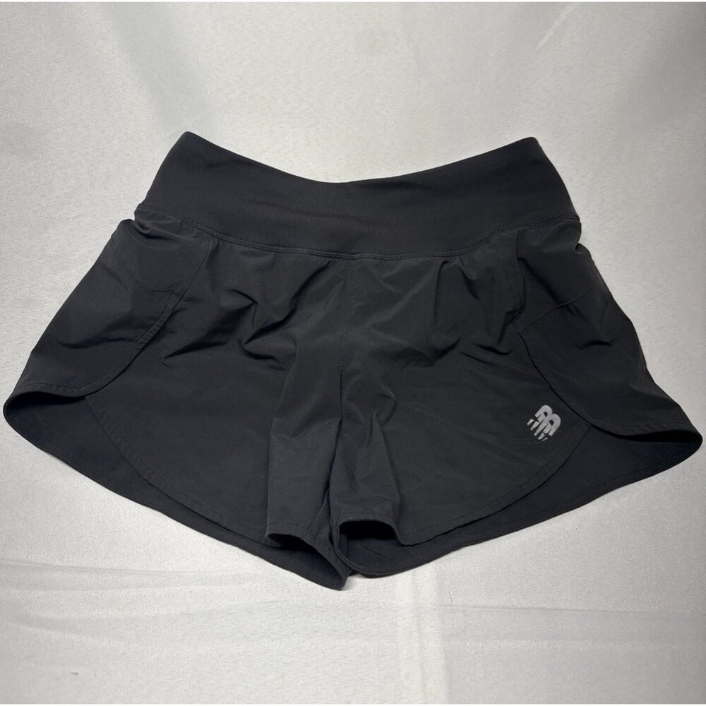 WOMEN'S Balance Black Running Athletic Shorts Women's Size Small W Zip Pocket